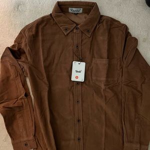 corduroy like material men’s long sleeve button up.